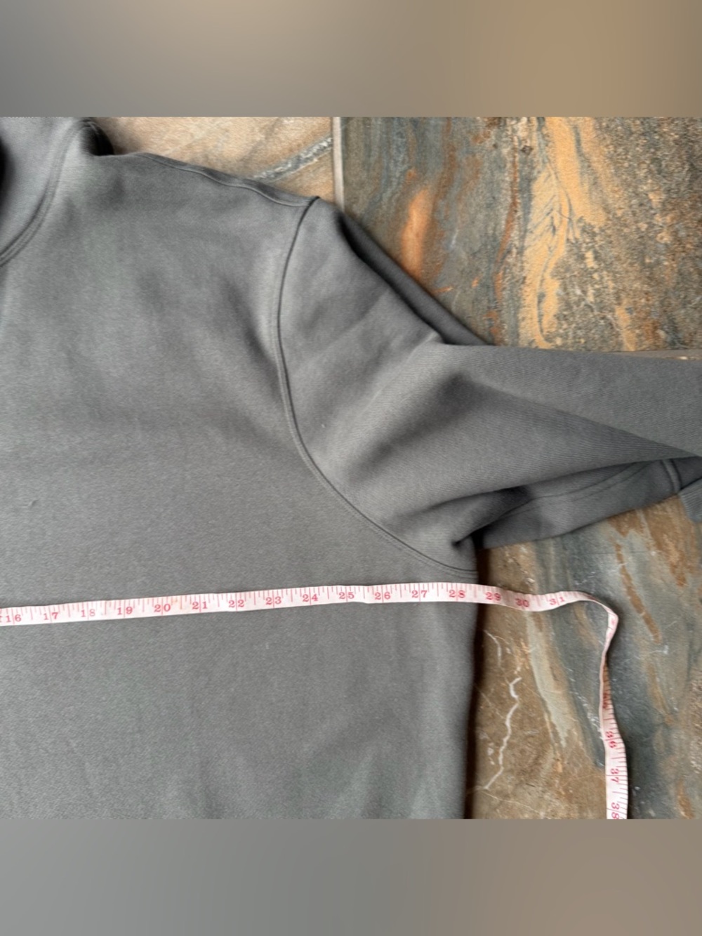 CRZ YOGA Fleece Lined Half Zip Sweatshirt Mock Neck Gray Sage Men’s Size XXL - Picture 8 of 13
